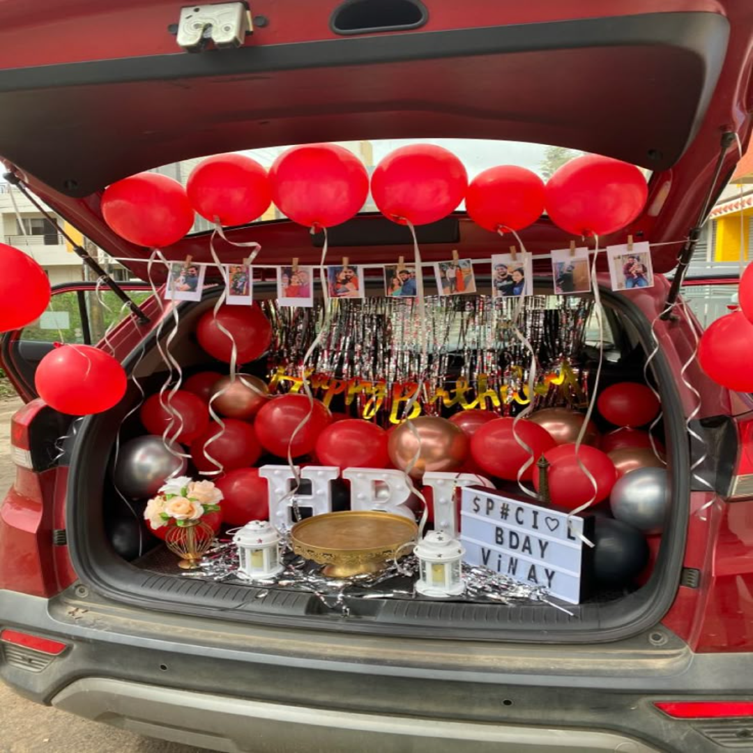 car boot decoration for birthday
